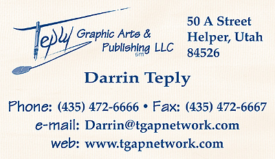 Teply Graphic Arts & Publishing, LLC Helper, Utah Contact Info